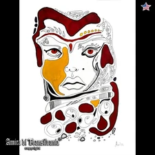 Well Known Artist Celebrity Famous Wall Art Watercolor Painting Drawing Portrait