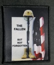 THE FALLEN Missing Soldier Memorial  Sublimation Patch approx 2.5x3.5