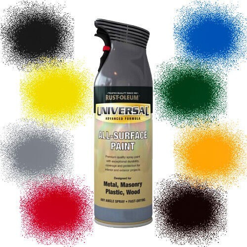 Pintura en aerosol universal para todas las superficies Rust-Oleum martillada brillo metálico satinado 400 ml - Imagen 2 de 35
