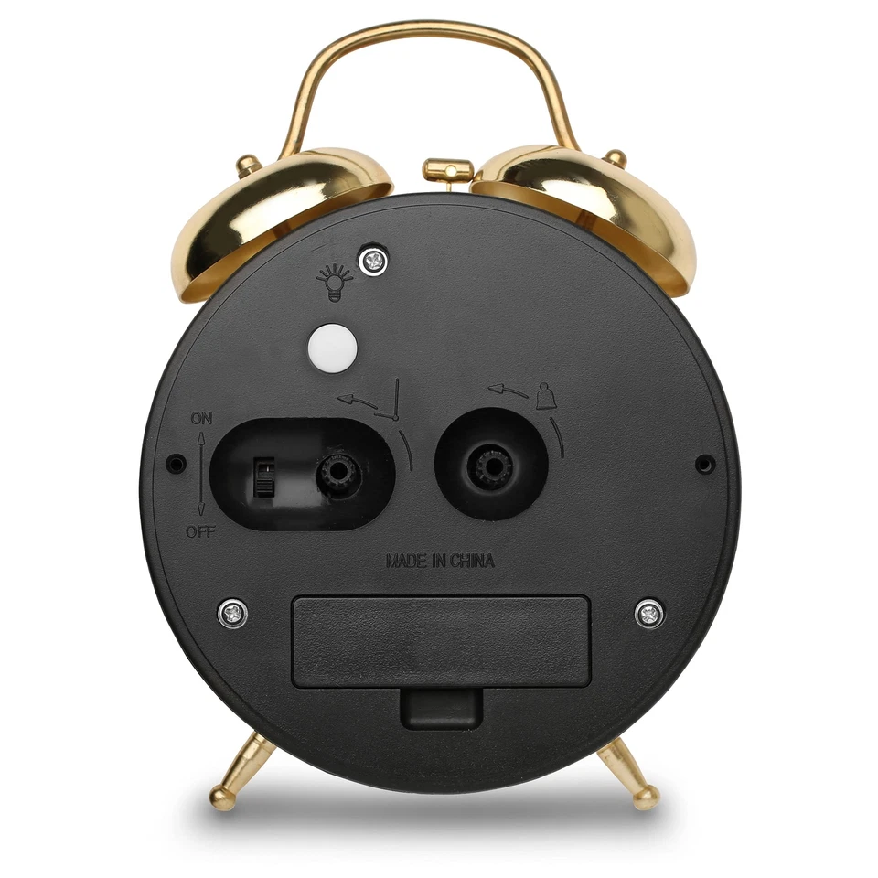 Reloj despertador Westclox Big Ben fuerte para durmientes pesados campana doble vintage dorado Foto 3 de 4