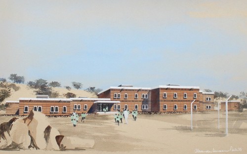 1977 Original Watercolour on Board Alexander Duncan Bell 75cm x 52.5cm Scotland - Picture 3 of 20
