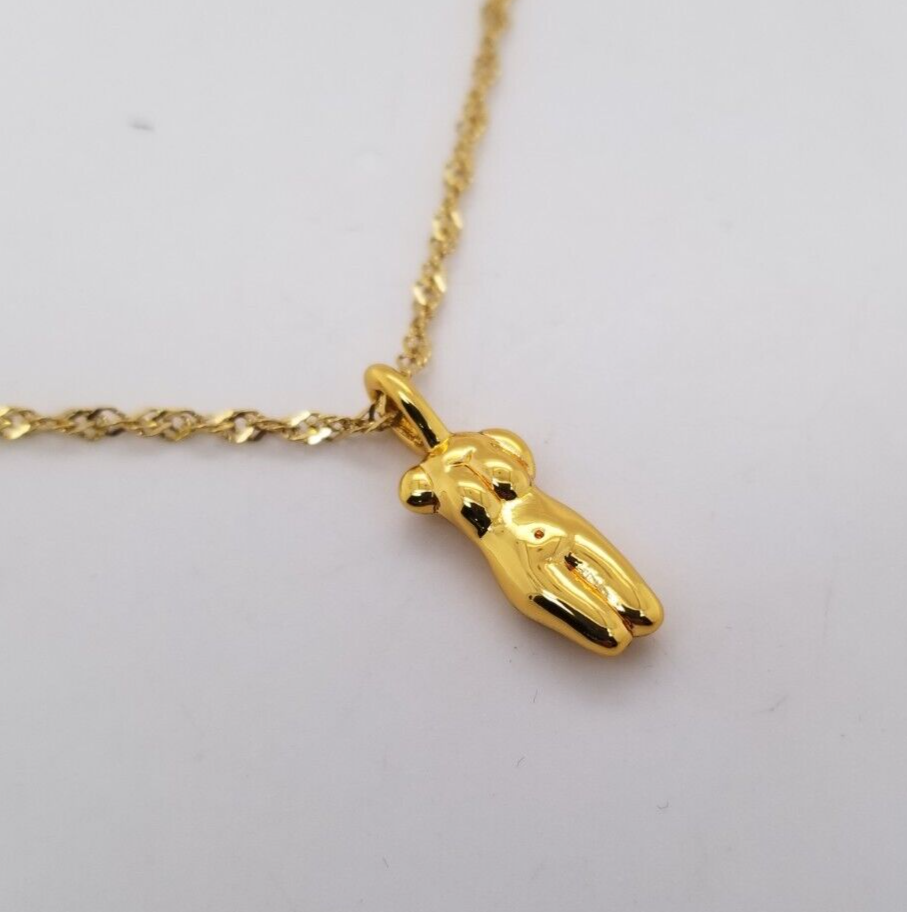 "Slide Jewelry Beautiful Girl Torso Necklace 17\""