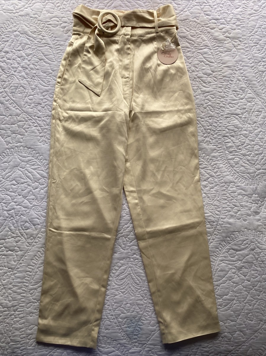Camila Coelho Guadalupe Pant in Vanilla Size XXS NWT