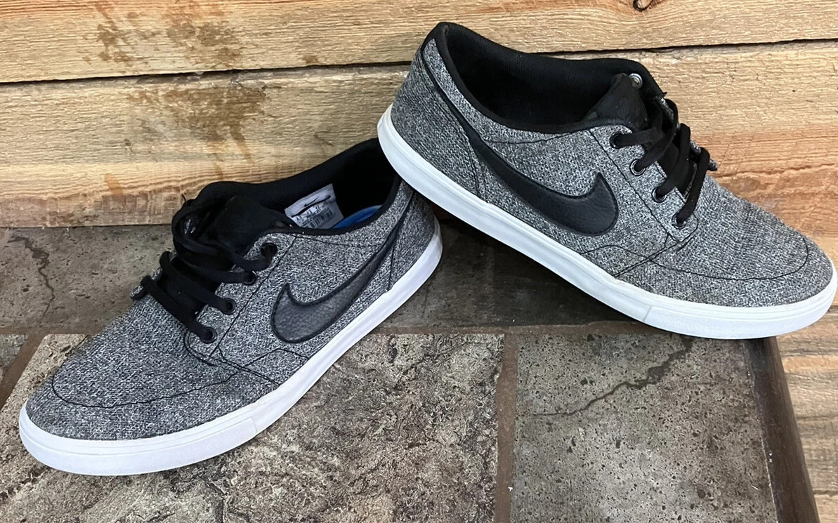 Disfraces Universidad Sufijo Mens Nike SB Portmore 2 Solar Canvas Premium Black White Size 8.5 (Womens  10) | eBay