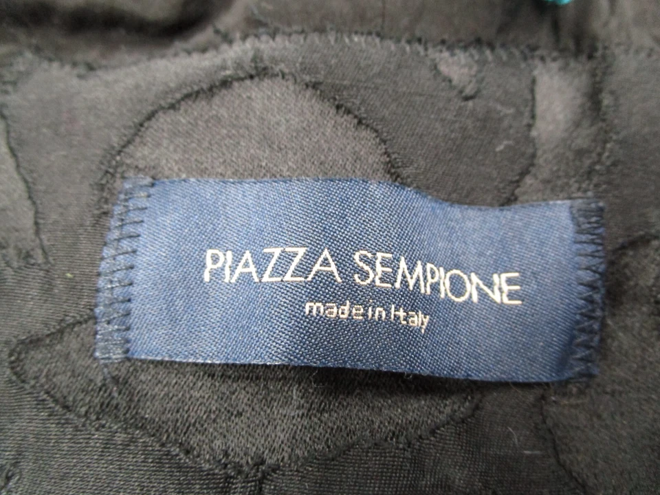 Куртка женская Piazza Sempione 38 IT черная шелковая смесь блейзер на кнопках текстурированная - Изображение 3 из 4