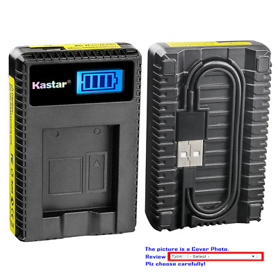 Kastar Battery LCD Charger for Sony NP-FH70 & Sony HDR-SR200 HDR-SR220 HDR-SR30