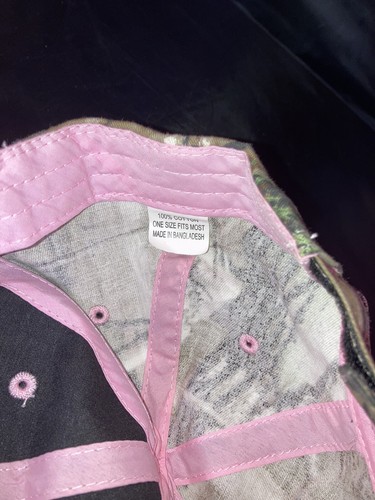 Realtree Camo Pink Duck Commander Hat Baseball Cap Adjustable Back - Picture 6 of 8
