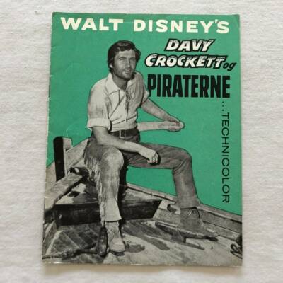 Davy Crockett and the River Pirates Fess Parker Buddy 1956 Danish Movie Program
