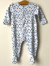 Body Pyjama bébé garçon carrément Beau 12 mois 74cm Coton Neuf motif Baleine !