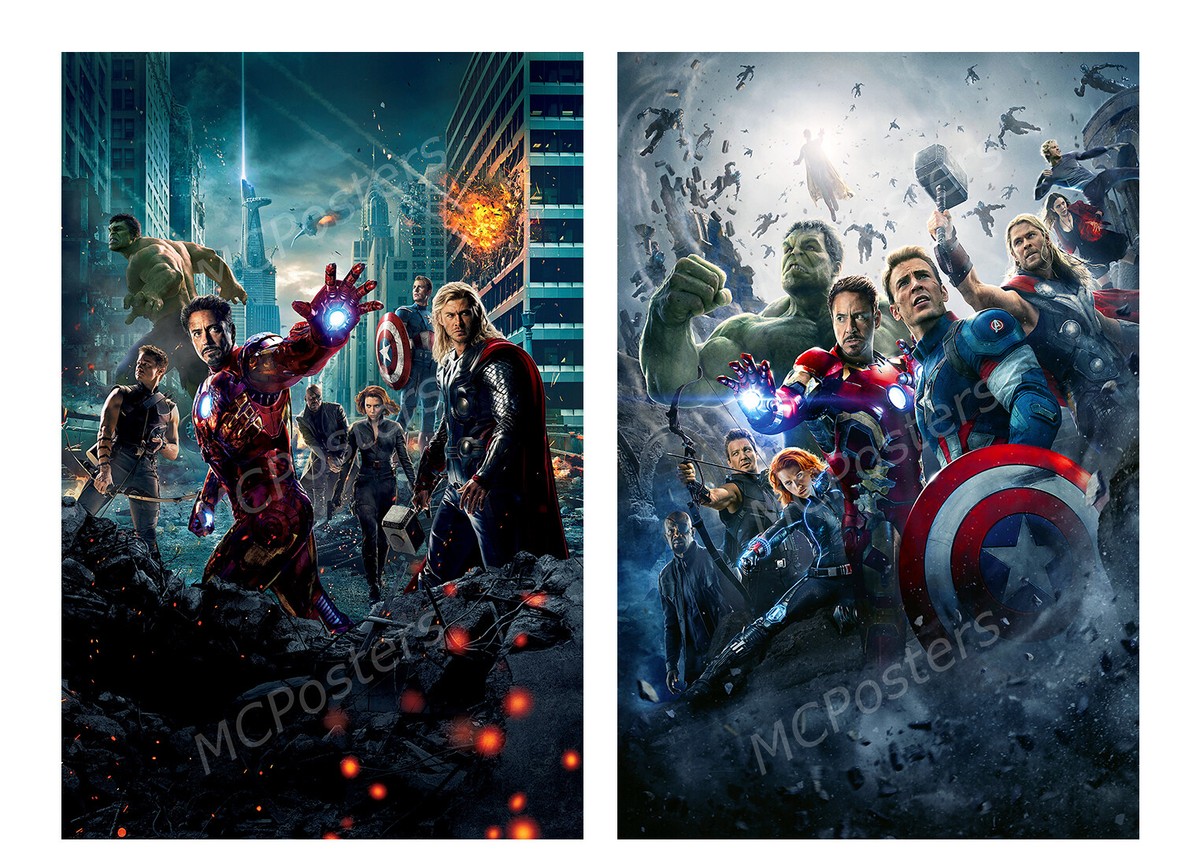 Marvel Avengers Infinity War Endgame 4 Textless Poster Canvas 11