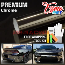 ESSMO PET Super Chrome Gray Stretch Car Vehicle Vinyl Wrap Decal Sticker Sheet