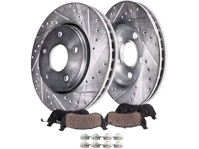 For Oldsmobile Cutlass Calais Brake Pad and Rotor Kit Detroit Axle 33242FSBN