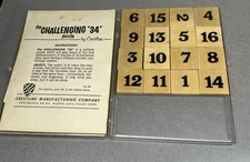 Vintage Crestline Challenging 34 Wood Puzzle Brain Teaser