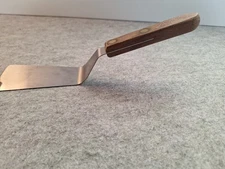 Lamson Stiff Flared Turner Vintage Stainless Steel Spatula Wood/brass Handle USA