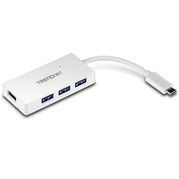 USB-HUB 4-port USB3.0 Ultra-Mini-Hub an USB-C ohne Netzteil