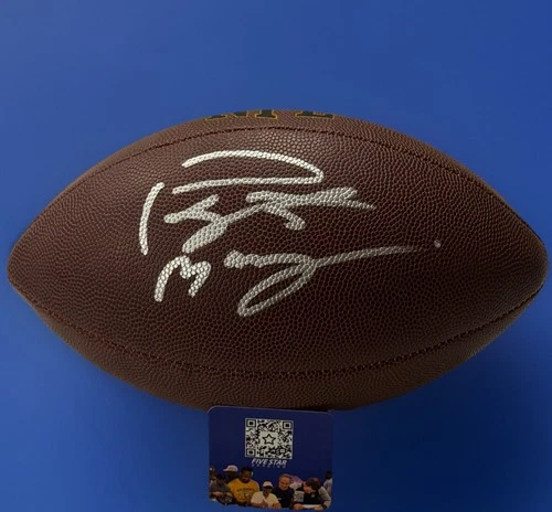Peyton Manning Signed Wilson Football With 5 Star COA Autographed
