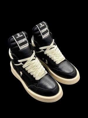 Converse x Rick Owens DRKSHDW TURBOWPN Mid 'Black Cloud Cream'