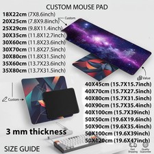 Custom Mouse Pad Personalized Your Photo Logo Gaming Desk Mat XXL Any Size