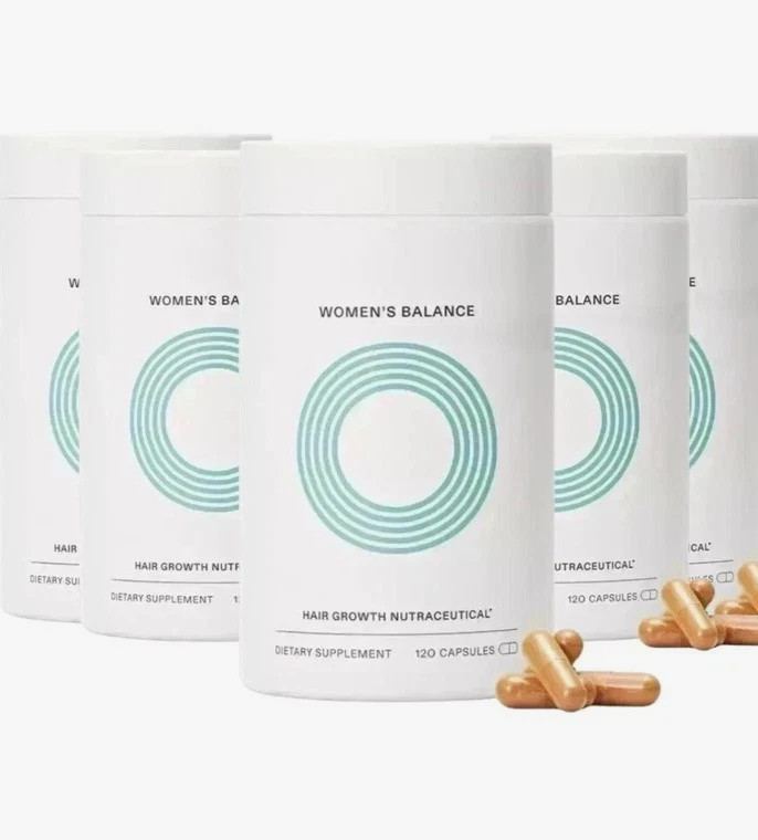 5 Pack Women's Balance Growth Hair Supplements Premium Ages 45 and up 120 Capsul