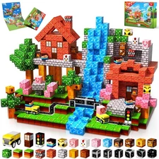 100PCS Magnetic Blocks - Magnetic Blocks for Kids Ages 3 4 5 6 7 8, Stacking ...