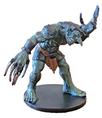 Bladerager Troll - Dangerous Delves # 7 U - D&D Miniatures - No stat card.