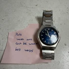 Vintage Seiko Bell-Matic 4006-6059 Silver Automatic Alarm Watch - for Parts