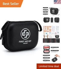 Travel-Ready 150-Piece First Aid Kit - Compact Waterproof Design for Emergencies