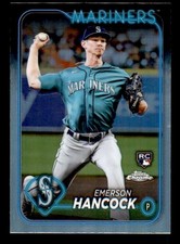 2024 Topps Chrome Refractor #245 Emerson Hancock Mariners Rookie SP