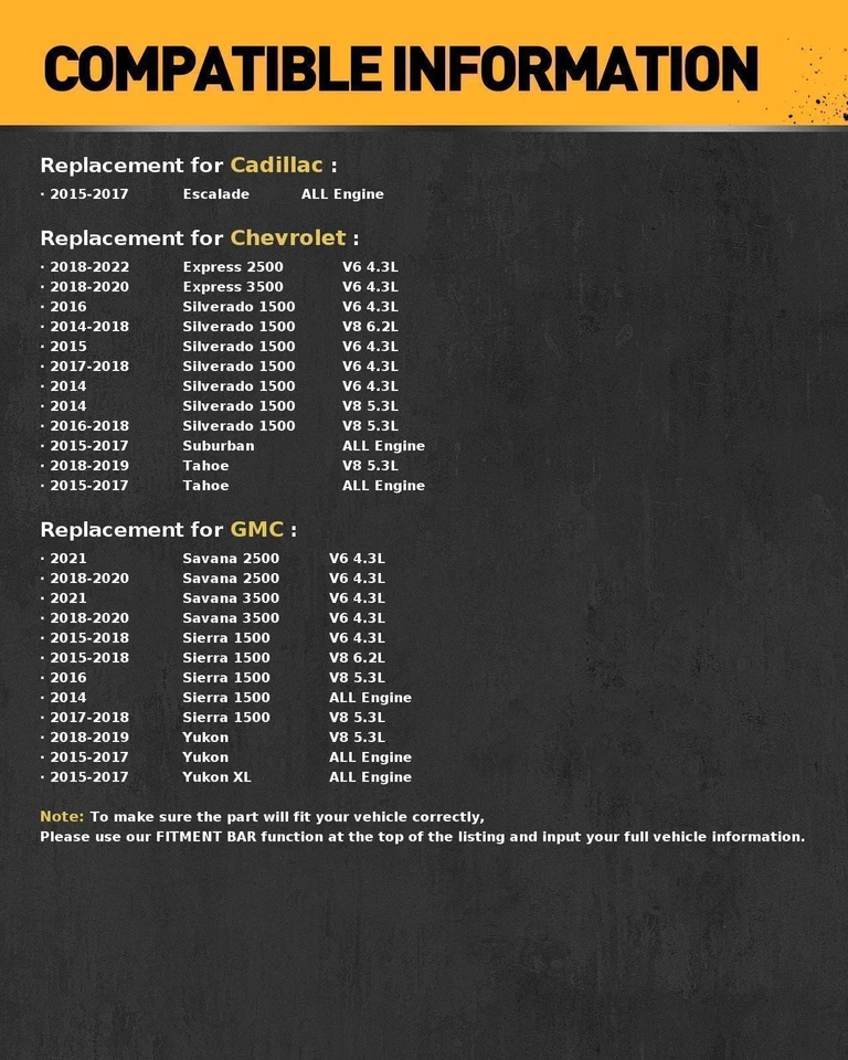 Arranque para GMC Sierra 1500 2014-2018 Chevrolet Silverado 1500 2014-2018 - Imagem 2 de 4