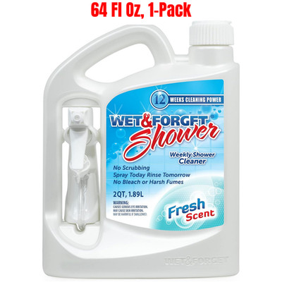 Wet & Forget Shower Cleaner Spray Multi-Surface Weekly, 64 Fluid Ounces, 1-Pack