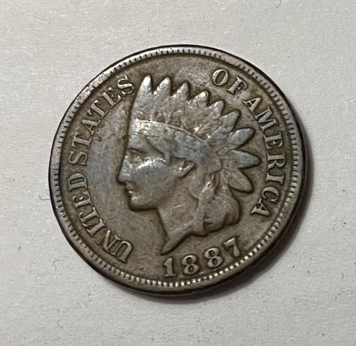 1887P -Indian Head Penny- Fine Grade