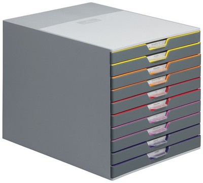 DURABLE Schubladenbox VARICOLOR 10 mit 10 Schubladen