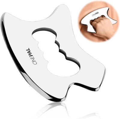 Gua Sha Edelstahl, Gua Sha Stein Für Jawliner, Gesicht, Augen, Hals Zur Hautpfle