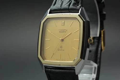 [Near MINT] SEIKO Dolce Vintage 9441-5000 Gold  32mm Men's Quartz Watch JAPAN
