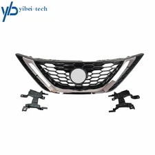 Mesh Grill Fit For Nissan Sentra 2016 2017 2018 Front Bumper Upper Grille Chrome