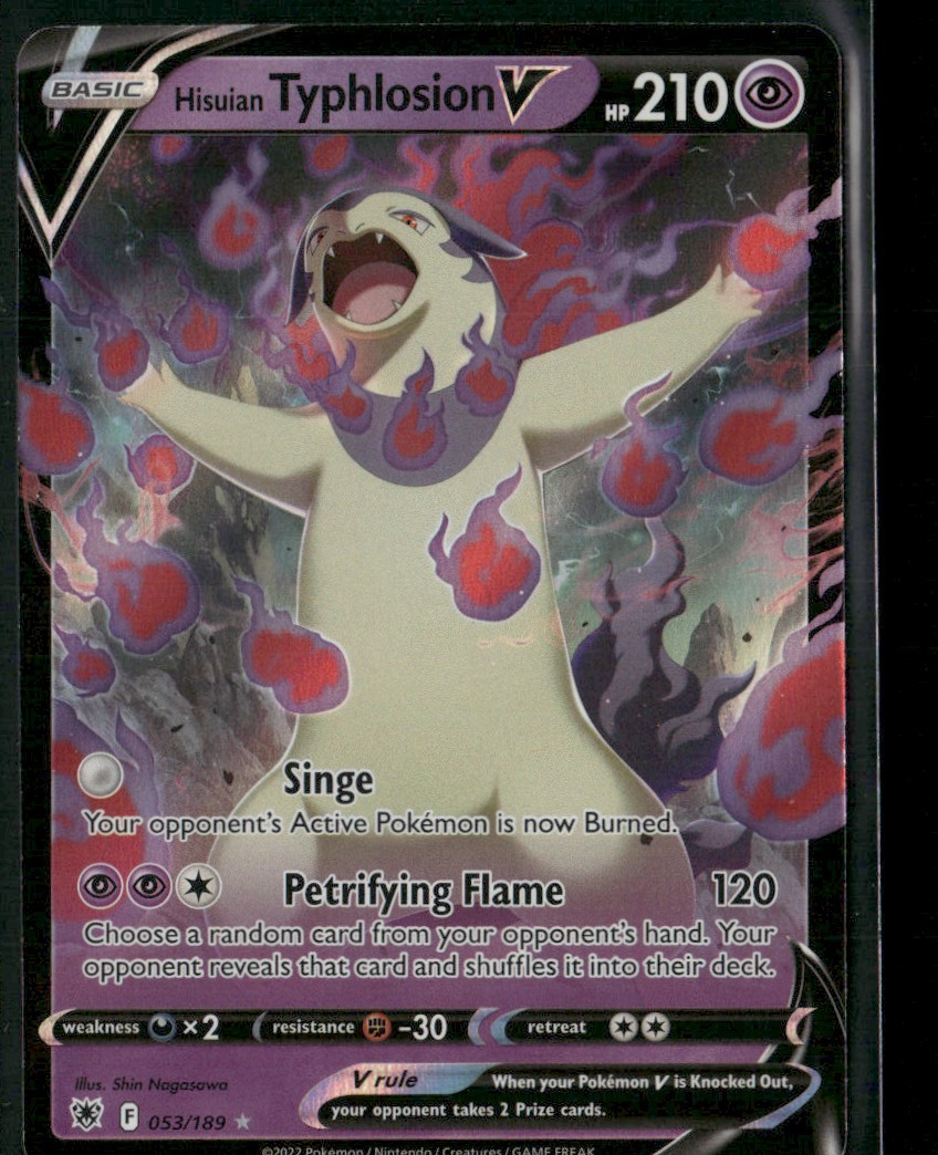 Hisuian Typhlosion V #53/189 Astral Radiance 2022 Ultra Rare NM/LP Pokemon TCG