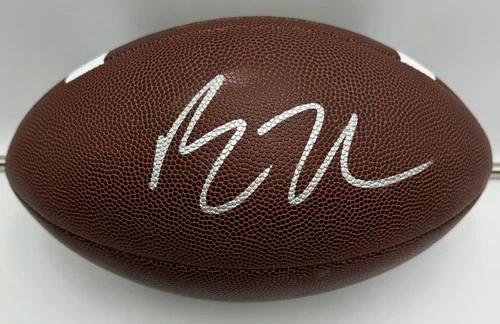 Bo Nix Signed Full Size Wilson NCAA Reaction Leather Football Broncos QB TSA COA