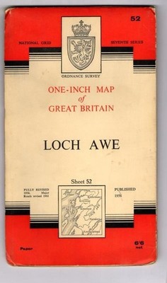 National Grid Seventh Series Sheet 52 Loch Awe : Ordnance Survey