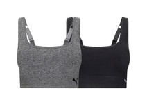PUMA Women's Seamless Sports Bra, 2-pack NWT Puma Women's Seamless Sports Bra