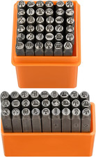 64pcs Metal Stamping Kit, 3mm Number and Letter Stamp Set, Include