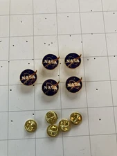 NASA Logo Lapel Pin Lot Of 5, Authentic
