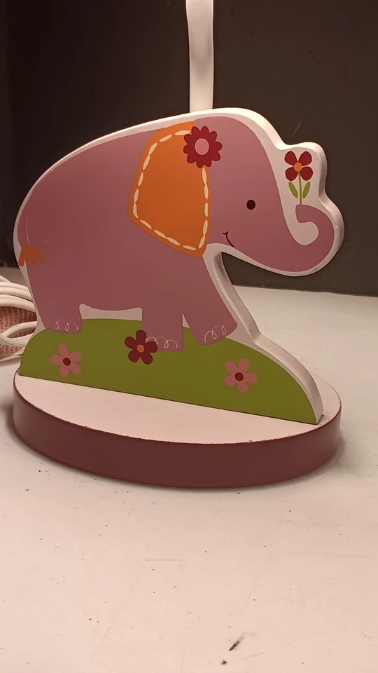 Лампа для детской комнаты с ягнятами и плющом розовая тема декор для девочки животных слонов - Изображение 3 из 4