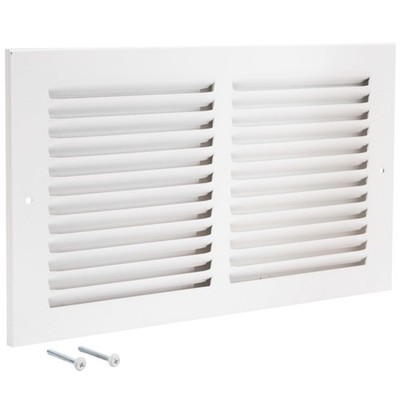 EZ-FLO 12 x 6 Inch (Duct Opening) Return Air Vent Cover 12 in. x 6 in., White