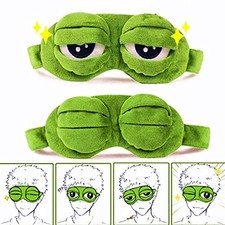 Sleep Masks for Women,Eye Mask for Sleeping, Night Mask Sad Frog Cute Block