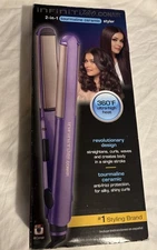 NEW Infiniti Pro by CONAIR 2-IN 1 Curl Straighten Hair Iron Styler