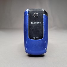 Samsung SGH-A167 AT T Blue Flip Cell Phone Camera With Battery Untested As-Is