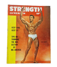 Bodybuilding Magazine Strength April 1955 Featuring Lou Degni