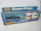 Matchbox Lesney Superkings K-69 Caravan Touring Set- BLUE JAGUAR, boxed