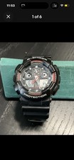 Casio G Shock Watch 51mm AnalogDigital Red/Bl...