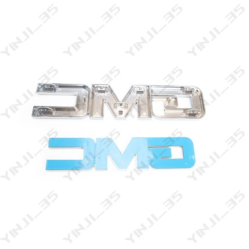 GM Grille Tailgate Emblem Black Chrome for 2015-19 GMC Sierra 1500 2500HD 3500HD - Image 2 of 4